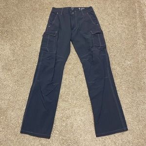 KUHL Pants Mens 30x34 Lightweight Hiking Stretch Straight Leg Outdoors Blue Gray